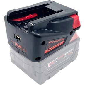 محول محول أليان لبطارية ميلووكي M18 18 فولت ليثيوم أيون إلى بطارية ميلووكي V18 48-11-1830؛ 48-11-2200 48-11-2230 18 فولت محول بطارية أداة NI-CD in Kuwait