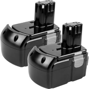 [2Pack] 18V 6.0Ah! High-Output Battery for Hitachi Power Tools BCL1815 BCL1820 BCL1825 BCL1830 BCL1840 EBM1830 327730 327731 Li-ion 18-Volt Battery in Kuwait