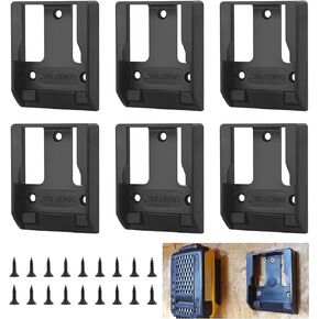 Fixed Battery Holders, Cordless Battery Mounts Power Tools Fit for 20V 60V MAX Battery Base (10 Pack Yellow)