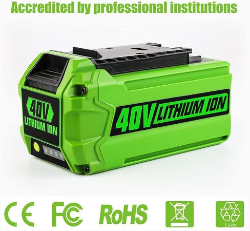ANTRobut 6.5Ah Replacement Greenworks 40V Battery 29472 29462 for Greenworks 40V G-MAX 29252 20202 22262 25312 25322 20642 22272 27062 2901319 Smart USB 40V Lithium-Ion Battery in Saudi Arabia