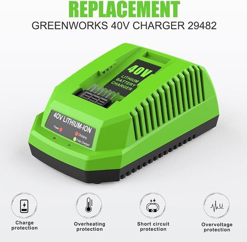 ANTRobut 6.5Ah Replacement Greenworks 40V Battery 29472 29462 for Greenworks 40V G-MAX 29252 20202 22262 25312 25322 20642 22272 27062 2901319 Smart USB 40V Lithium-Ion Battery in Saudi Arabia