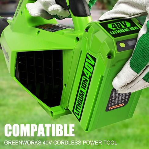 ANTRobut 6.5Ah Replacement Greenworks 40V Battery 29472 29462 for Greenworks 40V G-MAX 29252 20202 22262 25312 25322 20642 22272 27062 2901319 Smart USB 40V Lithium-Ion Battery in Saudi Arabia
