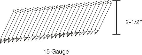 Freeman SSAF1534-25 15-Gauge 2-1/2" أظافر زاوية من الفولاذ المقاوم للصدأ مربوطة بالغراء (عدد 1000) in Kuwait