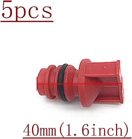 COMOK 5pcs Red Tone Air Compressor Male Thread Diameter 18mm Plastic Oil Breather Cap in Saudi Arabia