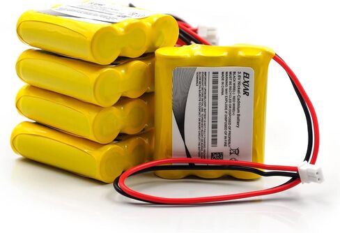 (5-Pack) 3.6V 1000mAh AA B15CS03 Ni-CD Battery Pack Replacement for Saft B15CS03, Emergency and Exit Light White Connector Emergi-Lite C8 in Saudi Arabia
