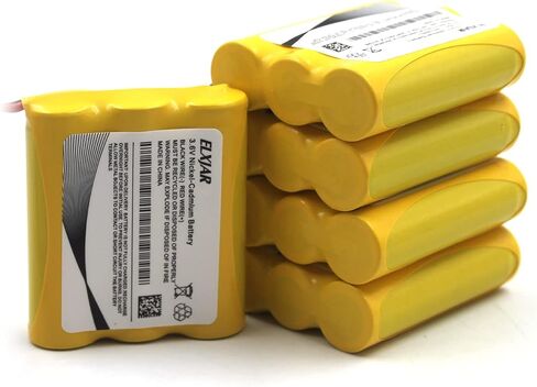 (5-Pack) 3.6V 1000mAh AA B15CS03 Ni-CD Battery Pack Replacement for Saft B15CS03, Emergency and Exit Light White Connector Emergi-Lite C8 in Saudi Arabia