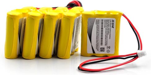(5-Pack) 3.6V 1000mAh AA B15CS03 Ni-CD Battery Pack Replacement for Saft B15CS03, Emergency and Exit Light White Connector Emergi-Lite C8 in Saudi Arabia