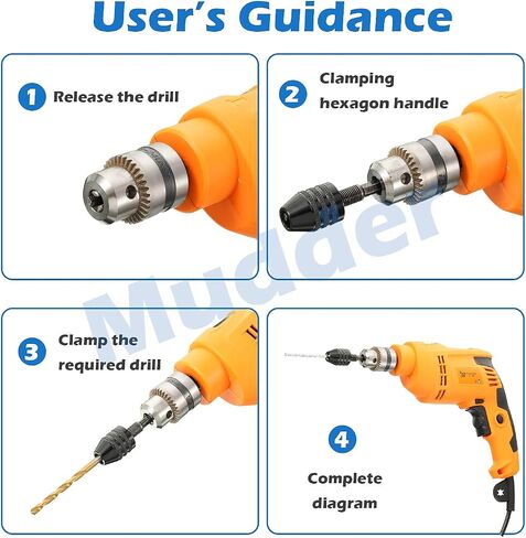 4 Pieces Keyless Drill Chuck, 1/4, 1/8, 1/16 Inch Hex and Round Shanks Small Drill Chuck Change Adapter in Saudi Arabia