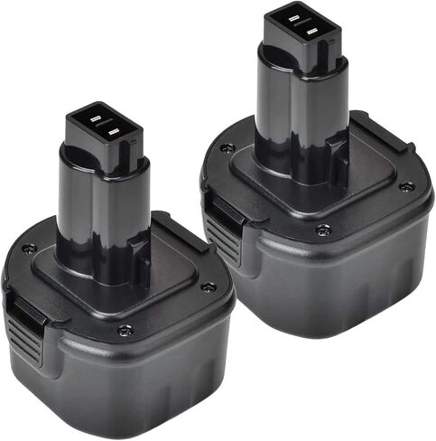 VANON [Upgrade to 4800mAh DW9062 Ni-MH Replacement for Dewalt 9.6V Battery DW9061 DW926 DC750KA DW955K DW955 DW926K-2 DW926K DW902 DW050 DE9062 DE9061 DE9036 DW955K-2 DW050K(2Pack, Black) in Saudi Arabia