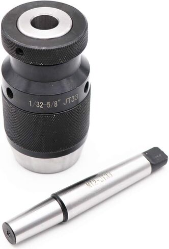 KIPA 1/32"- 5/8" Super Heavy Duty Drill Press Chuck Keyless JT33 Mount & MT2-JT33 Drill Chuck Arbor, High-Precision in Saudi Arabia