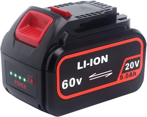 Biswaye بطارية 9.0Ah DCB609 بديلة لديوالت 20 فولت/60 فولت 120 فولت ماكس XR بطارية ليثيوم أيون DCB606 DCB609 DCB612 DCB203 DCB204 DCB207 DCB206 DCB201 in Kuwait