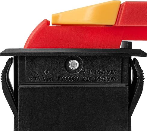 POWERTEC 71672 Safety Paddle Switch - Dual Voltage 125/ 250v Smart Switch, Fits Table Saw, Router Table, Drill Press, Bench Saw, Band Saw, Dust Collectors in Saudi Arabia