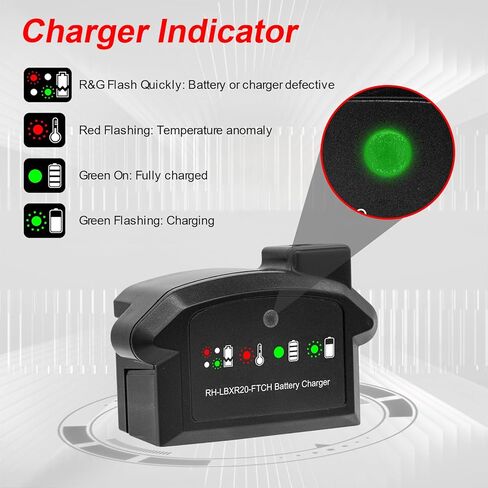 POWTREE LBXR20 20V 3.8Ah بديلة لبلاك اند ديكر 20 فولت ماكس بطارية ليثيوم LB20 LBX20 LBXR2020-OPE LBX4020 بطارية أدوات لاسلكية مع شاحن بطارية بلاك اند ديكر 20 فولت in Kuwait