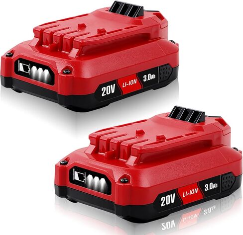 JIALIPOK CMCB205 20V 3.0Ah Lithium Replacement for Craftsman 20V Battery CMCB202 CMCB202-2 CMCB204 CMCB204-2 CMCB201 CMCB206 CMCS500B CMCD700C Craftsman V20 Battery (2PACK) in Kuwait