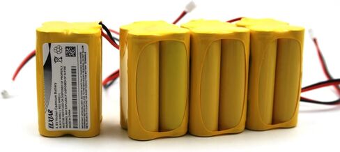 (4 عبوات) بطارية بديلة 4.8 فولت 700 مللي أمبير في الساعة BL93NC487 Ni-CD لـ Emergi-Lite BL93NC487، Exit Light Co BAA-48R BAA48R، Interstate NIC0186، Dantona Custom-43 Custom43، OSI OSA-126 OSA126 BL93NC484 BL93NC485 in Kuwait