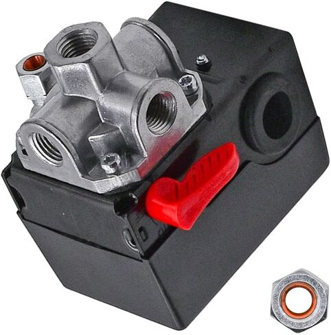 JDLLONG مفتاح ضغط ضاغط الهواء Z-D26612 لكابل بورتر 150/120 PSI D26612 4 Port in Saudi Arabia