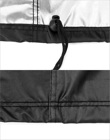 QWORK Dustproof Miter Saw Cover, 210D Oxford Cloth with Bottom Drawcord Fits Most Miter Saws, Planers, Machine Tools, Rustproof and Waterproof, Black in Saudi Arabia