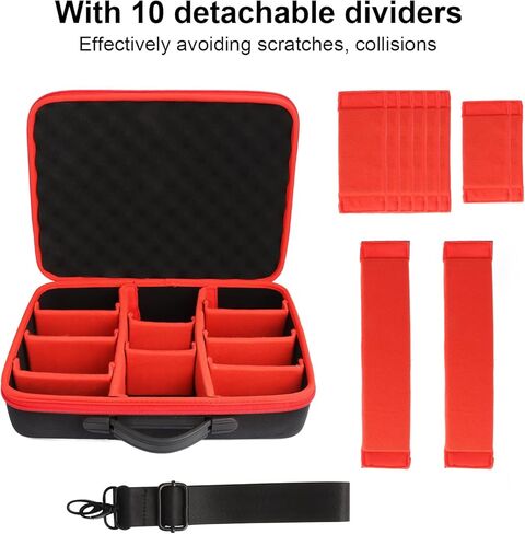 TENMOER Battery Storage Box Organizer,Carrying Case Replacement for Milwaukee M12 M18 18V Battery and Charger Hold 12V M18 18V 2.0/3.0/4.0/5.0/6.0/9.0/12.0Ah Battery-Case Only in Kuwait