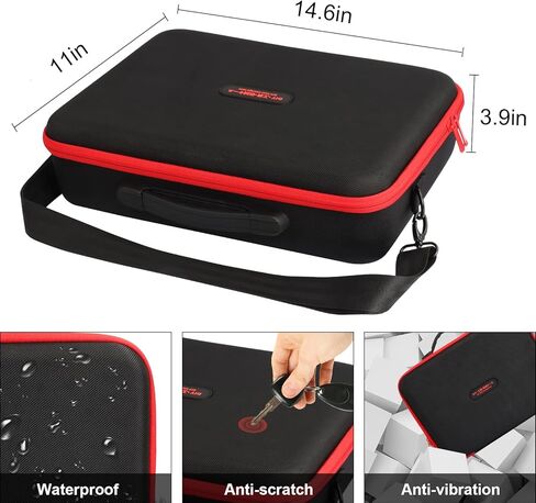 TENMOER Battery Storage Box Organizer,Carrying Case Replacement for Milwaukee M12 M18 18V Battery and Charger Hold 12V M18 18V 2.0/3.0/4.0/5.0/6.0/9.0/12.0Ah Battery-Case Only in Kuwait