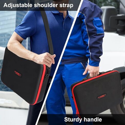 TENMOER Battery Storage Box Organizer,Carrying Case Replacement for Milwaukee M12 M18 18V Battery and Charger Hold 12V M18 18V 2.0/3.0/4.0/5.0/6.0/9.0/12.0Ah Battery-Case Only in Kuwait