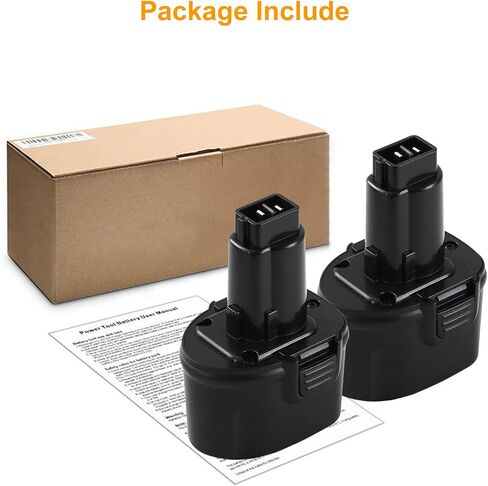 Upgraded to 3600mAh Replacement Battery Compatible with Dewalt 7.2V Battery DW9057 DE9057 DE9085 DW920K DW920K2 DW925K DW925K2 DW968K Cordless Power Tool 2 Pack in Saudi Arabia