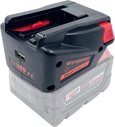 محول محول أليان لبطارية ميلووكي M18 18 فولت ليثيوم أيون إلى بطارية ميلووكي V18 48-11-1830؛ 48-11-2200 48-11-2230 18 فولت محول بطارية أداة NI-CD in Kuwait