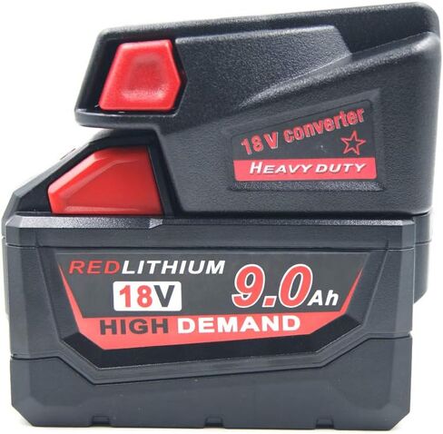 محول محول أليان لبطارية ميلووكي M18 18 فولت ليثيوم أيون إلى بطارية ميلووكي V18 48-11-1830؛ 48-11-2200 48-11-2230 18 فولت محول بطارية أداة NI-CD in Kuwait