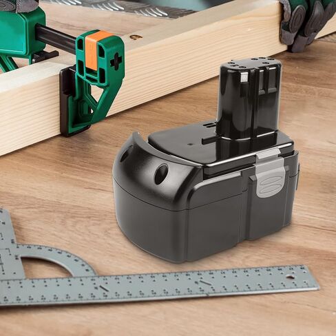 [2Pack] 18V 6.0Ah! High-Output Battery for Hitachi Power Tools BCL1815 BCL1820 BCL1825 BCL1830 BCL1840 EBM1830 327730 327731 Li-ion 18-Volt Battery in Kuwait