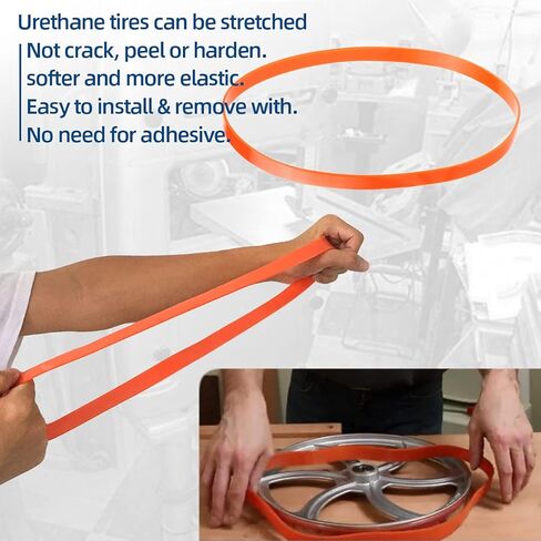 9 بوصة × 1/2 بوصة × 0.96 بوصة إطارات اليوريثان ذات المنديل - للحرف اليدوية 137.21409 دلتا BS100 28-150 ريوبي BS901 غريزلي G1052 بلاك آند ديكر BDBS100 برو تيك 3203 Shopfox W1749 باورماتك - عبوتان in Kuwait