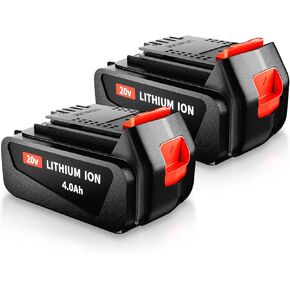 2 حزمة 4.0Ah LBXR20 استبدال البطارية لبلاك اند ديكر 20 فولت بطارية ليثيوم أيون ماكس LB20 LBX20 LBXR2020 LBX4020 LB2X4020-OPE LBXR20-OPE in Kuwait