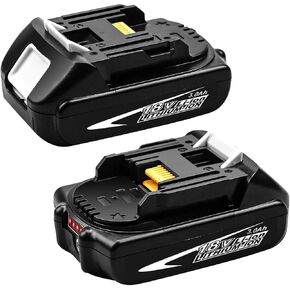 Dosctt 2 حزم 18 فولت 3.0Ah BL1830B بطارية بديلة متوافقة مع ماكيتا 18 فولت بطارية ليثيوم BL1815 BL1820 BL1830 BL1840 BL1850 BL1860 LXT-400 in Kuwait