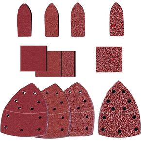 DOIT 120 قطعة من ورق الصنفرة التفصيلي، ورقة صنفرة الفأرة، أوراق الصنفرة 60 120 180 240 حبيبة من ورق الصنفرة لصنفرة التفاصيل، أداة صنفرة الأصابع -DSP3 in Kuwait