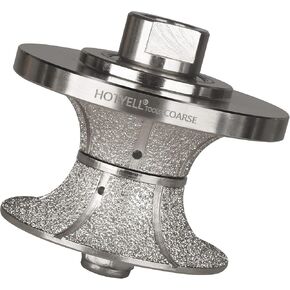HOTYELL V40 (1-1/2 بوصة) ملف تعريف يدوي ماسي بولنوسي كامل، عجلة بت توجيه ملف تعريف مع خيط 5/8 بوصة - 11 للجرانيت والرخام والخرسانة وحافة كونترتوب (ناعمة) in Saudi Arabia