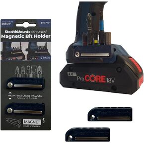 StealthMount Bosch Magnetic Bit Holder - 2 Pack | Bit Holder for Bosch | Bosch Bit Holder for Drill | Bosch Impact Bit Holder | Bosch Bit Holder for Impact Driver | Made in UK in Saudi Arabia