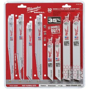 Milwaukee 49-22-1132 Sawzall Bl Mega Set - Thin Kerf & Demo (32-Piece) in Kuwait