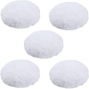 KingBra Car Polisher Pad Bonnet (5 to 6 Inch), 5Pcs Wool Polishing Bonnet Orbital Buffing Pad Cover Waxer Bonnet for Car Polisher in Kuwait