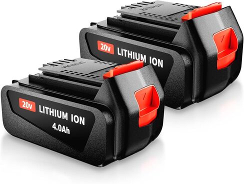 2 حزمة 4.0Ah LBXR20 استبدال البطارية لبلاك اند ديكر 20 فولت بطارية ليثيوم أيون ماكس LB20 LBX20 LBXR2020 LBX4020 LB2X4020-OPE LBXR20-OPE in Kuwait