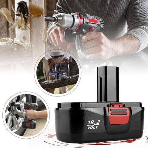 2 حزمة بطارية بديلة وشاحن 3.6 أمبير للحرفي 19.2 فولت DieHard C3 315.115410 315.11485 130279005 1323903 + شاحن بطارية للحرفي بطارية ليثيوم أيون Ni-Mh Ni-Cd 140152004 in Kuwait