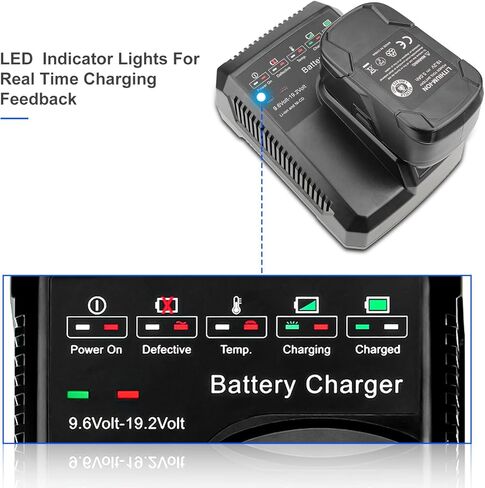 2 حزمة بطارية بديلة وشاحن 3.6 أمبير للحرفي 19.2 فولت DieHard C3 315.115410 315.11485 130279005 1323903 + شاحن بطارية للحرفي بطارية ليثيوم أيون Ni-Mh Ni-Cd 140152004 in Kuwait