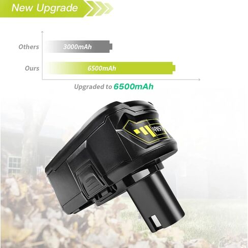 2 حزمة 6.5ah PBP003 P108 استبدال لبطارية ليثيوم Ryobi 18V مع مقياس الوقود على متن الطائرة PBP002 P102 P103 P104 P105 P107 P108 P109 P190 P122 حزم بطارية أداة لاسلكية in Kuwait