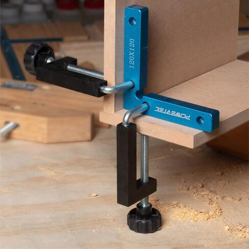POWERTEC 71004V Universal Fence Clamp, 2 PK, For Table Saws, Router Tables, Clamping Squares, Drill Press Tables, Mitre Saws, With 3/8" Rod in Saudi Arabia