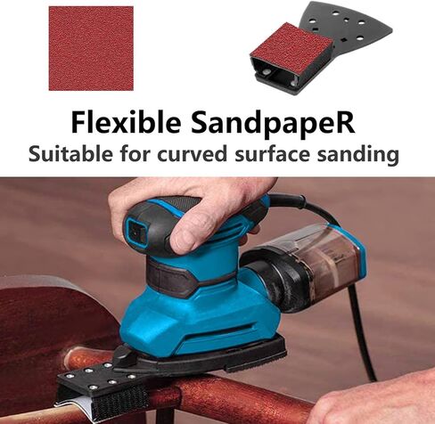 DOIT 120 قطعة من ورق الصنفرة التفصيلي، ورقة صنفرة الفأرة، أوراق الصنفرة 60 120 180 240 حبيبة من ورق الصنفرة لصنفرة التفاصيل، أداة صنفرة الأصابع -DSP3 in Kuwait