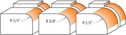 CMT 838.001.11 3-Piece Roundover Bit Set, 1/4-Inch Shank in Saudi Arabia
