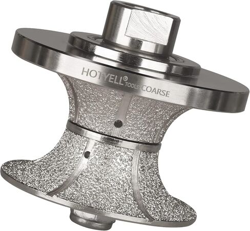 HOTYELL V40 (1-1/2 بوصة) ملف تعريف يدوي ماسي بولنوسي كامل، عجلة بت توجيه ملف تعريف مع خيط 5/8 بوصة - 11 للجرانيت والرخام والخرسانة وحافة كونترتوب (ناعمة) in Saudi Arabia