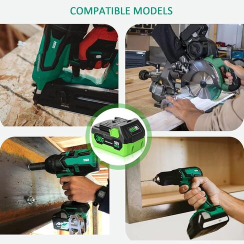 【ترقية】 بطارية بديلة CaliHutt 18V/36V 6.0Ah لبطارية Metabo HPT(Hitachi) متعددة فولت 371751M 372121M BSL36A18 BSL36B18 لأدوات Slide Style MAX اللاسلكية بطارية ليثيوم أيون in Kuwait