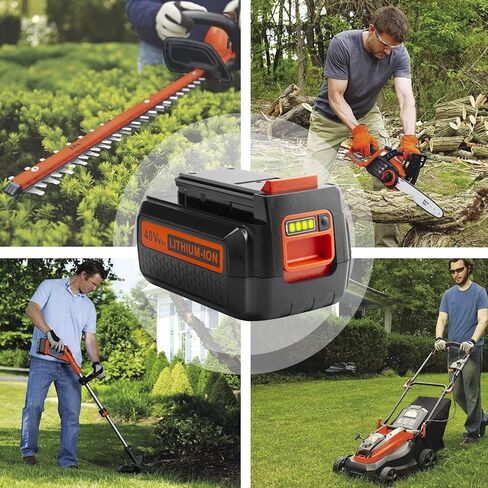 ARyee 3.0Ah 40V MAX بطارية ليثيوم بديلة لبلاك اند ديكر LBX2040 LBXR36 LBXR2036 LST540 LCS1240 LBX1540 LST136W 40V بطارية ليثيوم أداة الطاقة اللاسلكية in Kuwait