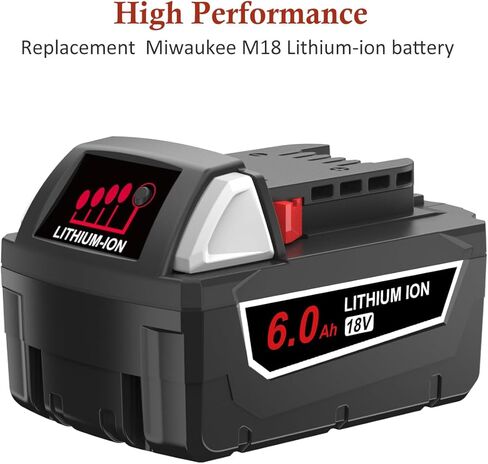 بطارية ليثيوم ANTRobut 18 فولت لبطارية ميلووكي M18 ومجموعة بدء تشغيل الشاحن لأدوات ميلووكي M18 اللاسلكية in Kuwait