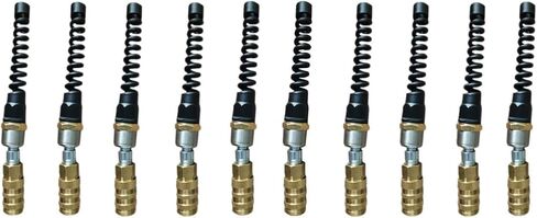 Zeluga 22-253-5PK 1/4in. Industrial Safety Plug Air Hose Brass Swivel Coupler, 5 Pack in Saudi Arabia