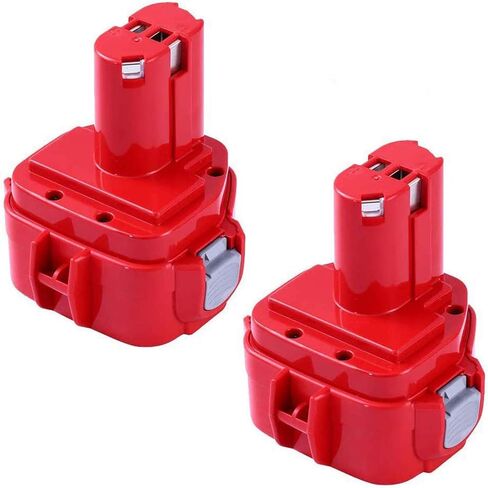 2 Packs 12 Volt 3600mAh Replacement Battery Compatible with Makita 12V Battery Ni-Mh 1200 1220 1201 PA12 1222 1233S 1233SA 1233SB 1235 192681-5 Battery Cordless Tools in Saudi Arabia
