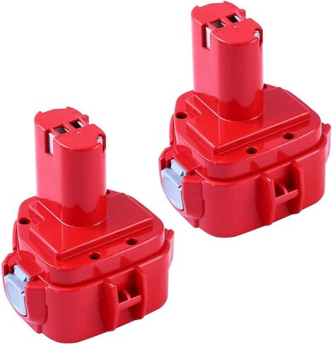 2 Packs 12 Volt 3600mAh Replacement Battery Compatible with Makita 12V Battery Ni-Mh 1200 1220 1201 PA12 1222 1233S 1233SA 1233SB 1235 192681-5 Battery Cordless Tools in Saudi Arabia